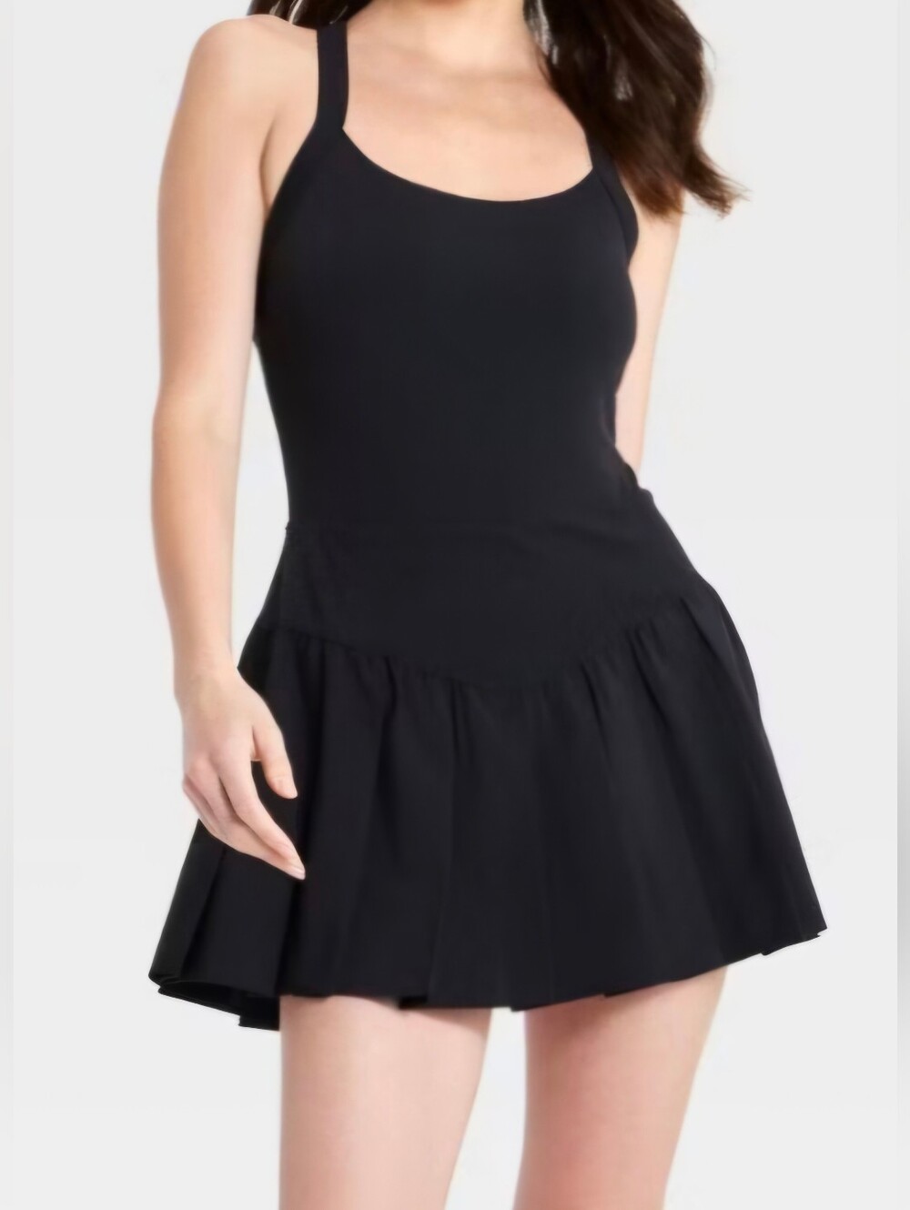 Women's Pleated Active Dress - JoyLab' Black Xl